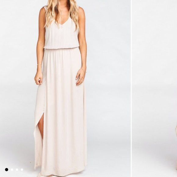 Show me your Mumu Kendall Maxi Dress / Show me the ring crisp - Picture 2 of 6